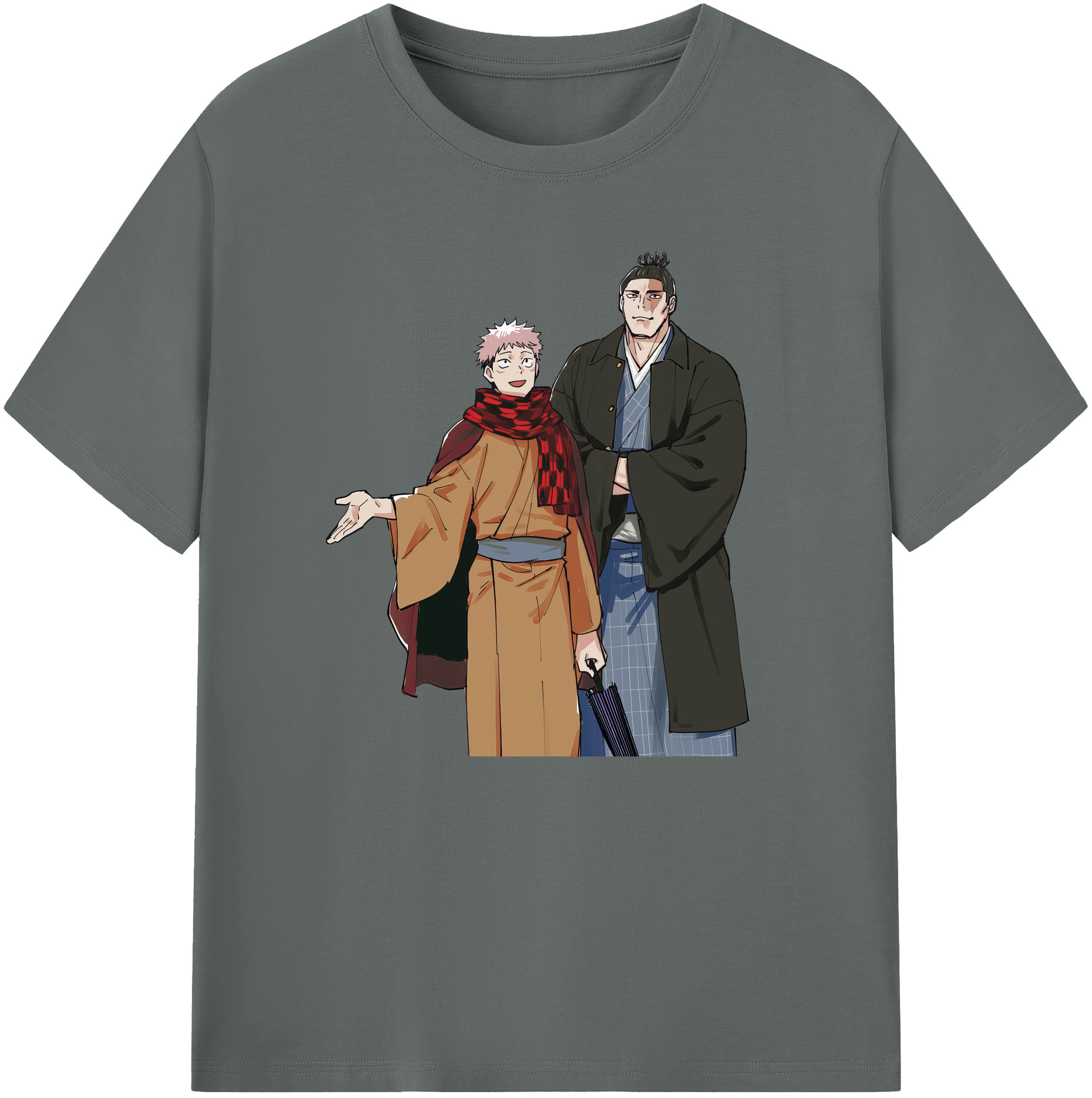 （画像用） 呪術廻戦 Jujutsu Kaisen 綿100％ メンズ半袖Tシャツ｜肌触りやわらか＆通気性